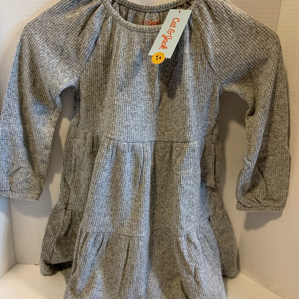 Cat&Jack kids size (XS) (4/5) heather gray dress.